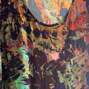 Soft Surroundings Colorful Abstract Maxi Dress